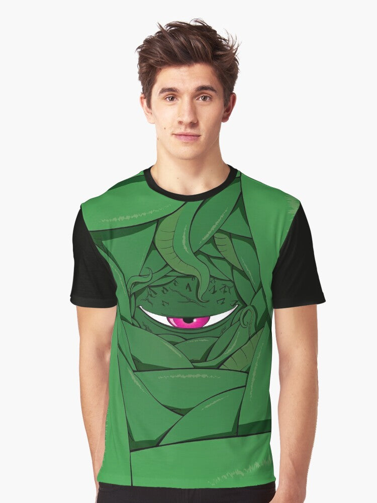 Shuma Gorath, a cosmic horror entity from Marvel comics, featured on a graphic t-shirt - Men