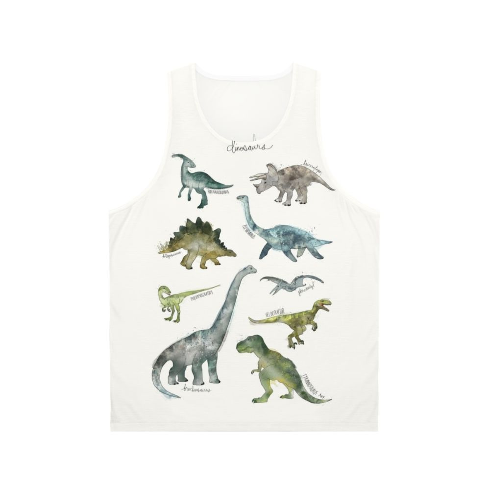 Unisex dinosaur graphic tank top