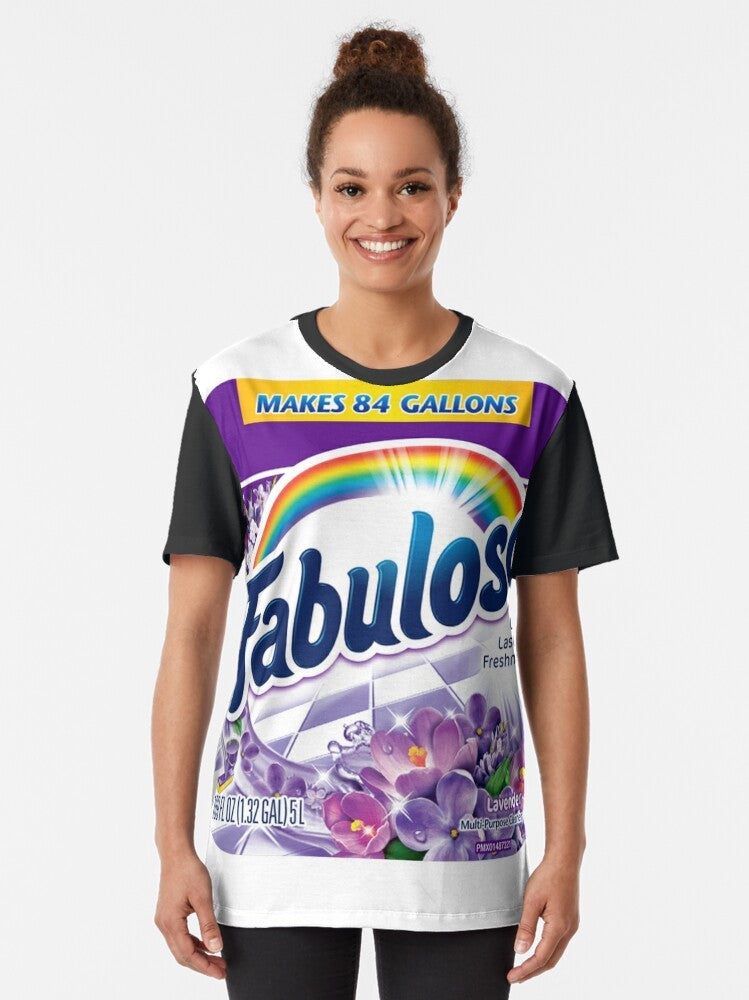 Fabuloso Lavender Graphic T-Shirt for Household Cleaning - Women