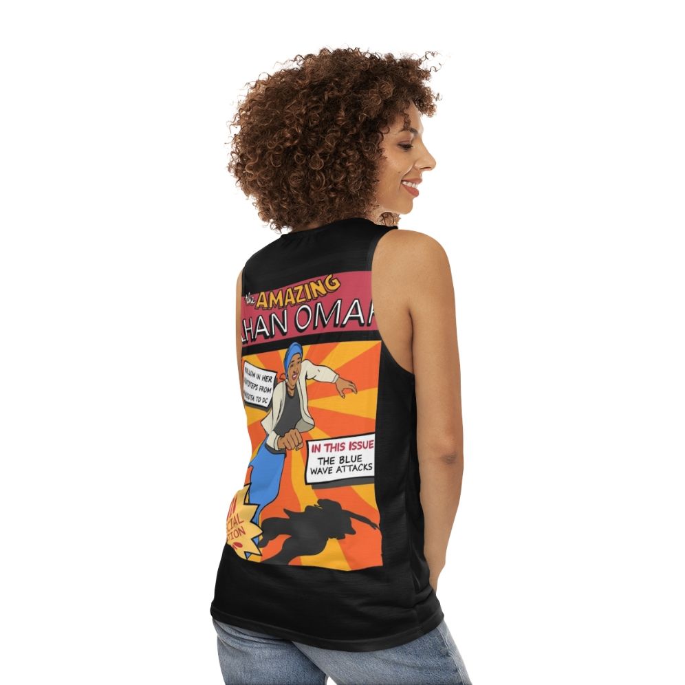 Ilhan Omar Feminist Superhero Tank Top - women back