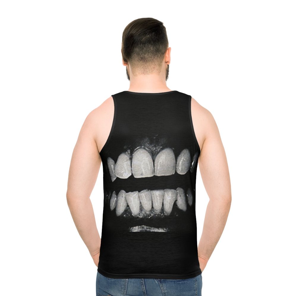 Edgy unisex tank top - men back