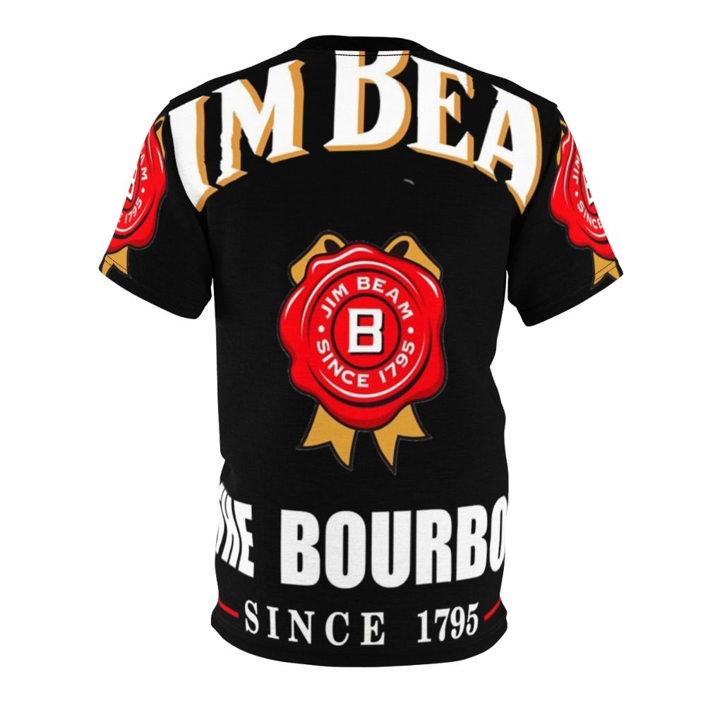 All over print graphic t-shirt featuring a classic Jim Beam whiskey inspired design - Back