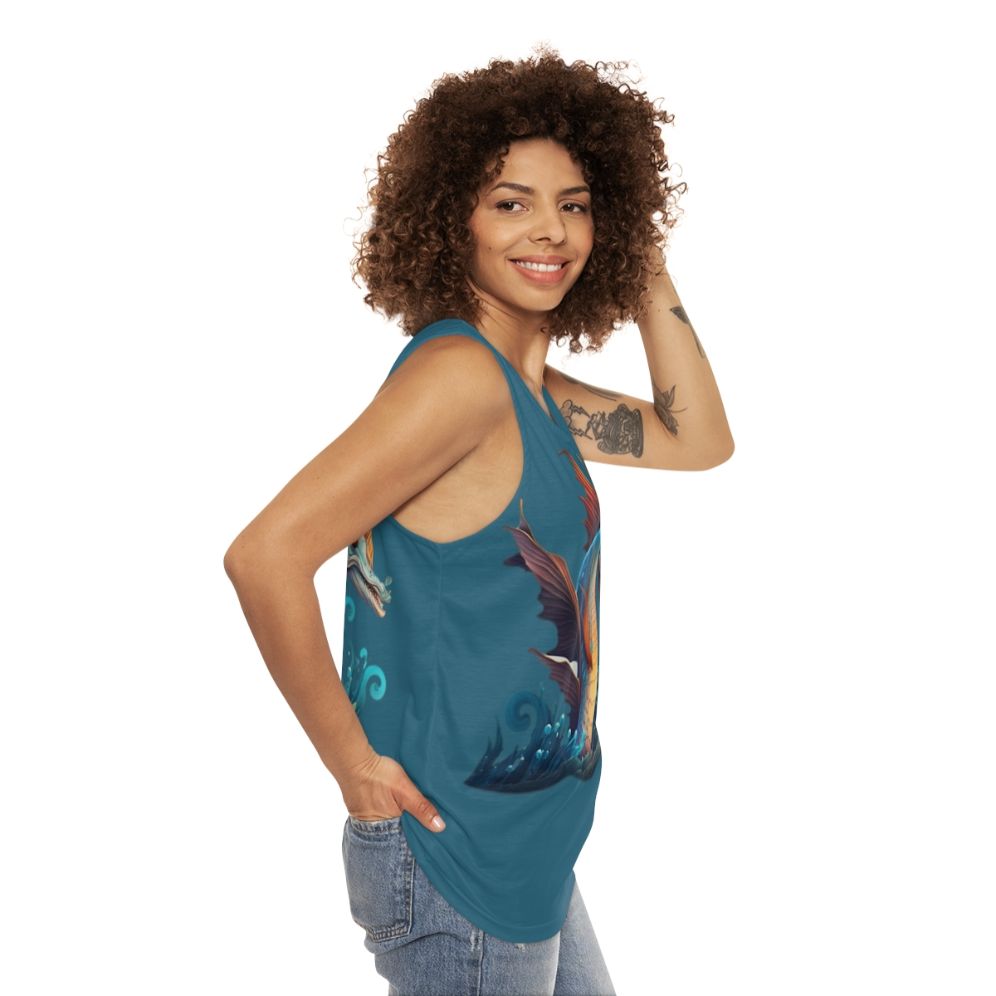 Mythical sea creatures unisex tank top - women side