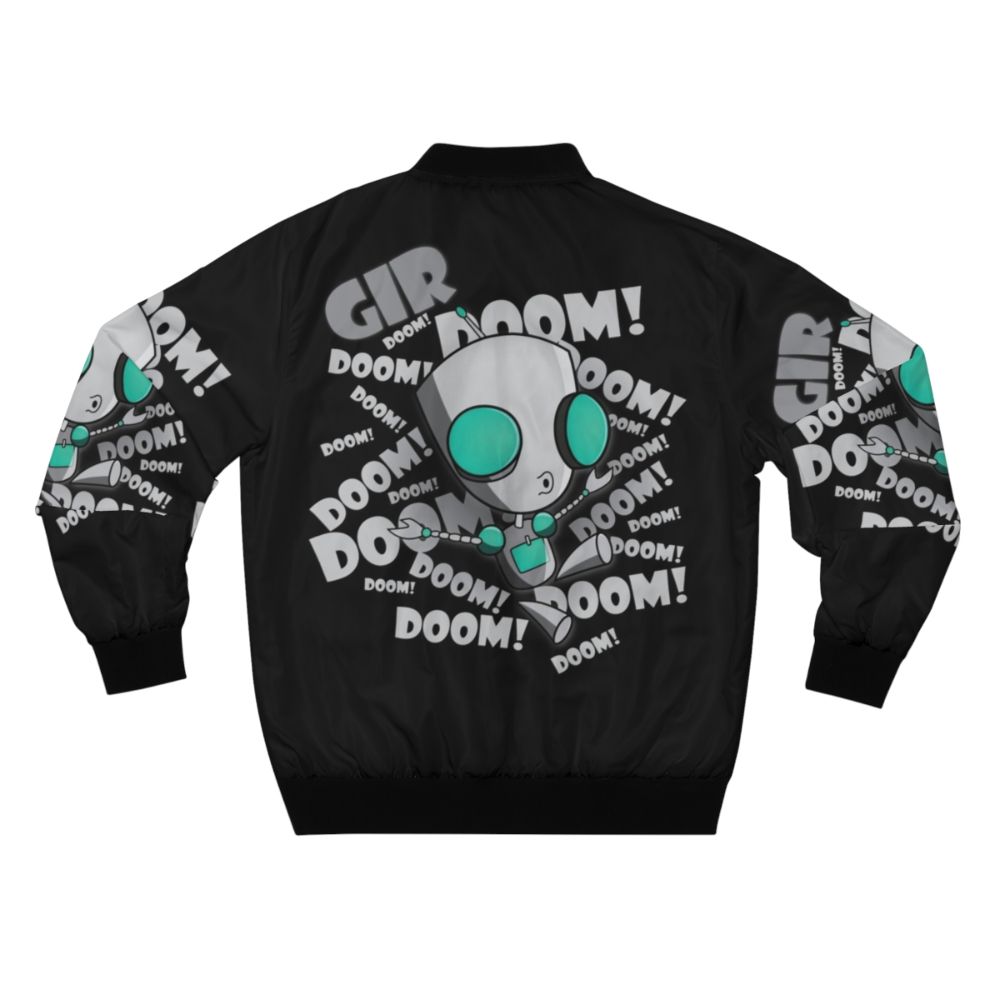 Doom Bomber Jacket featuring Gir and Invader Zim characters - Back