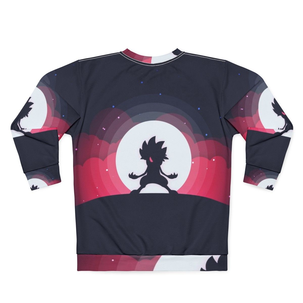 Lycanroc Pokemon Sweatshirt with Moon Design - Back