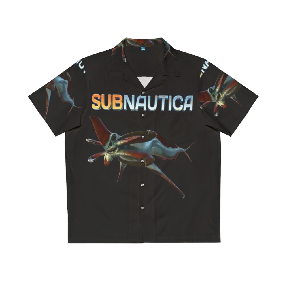 Subnautica Reaper Leviathan Hawaiian Shirt for Sci-Fi Underwater Gamers