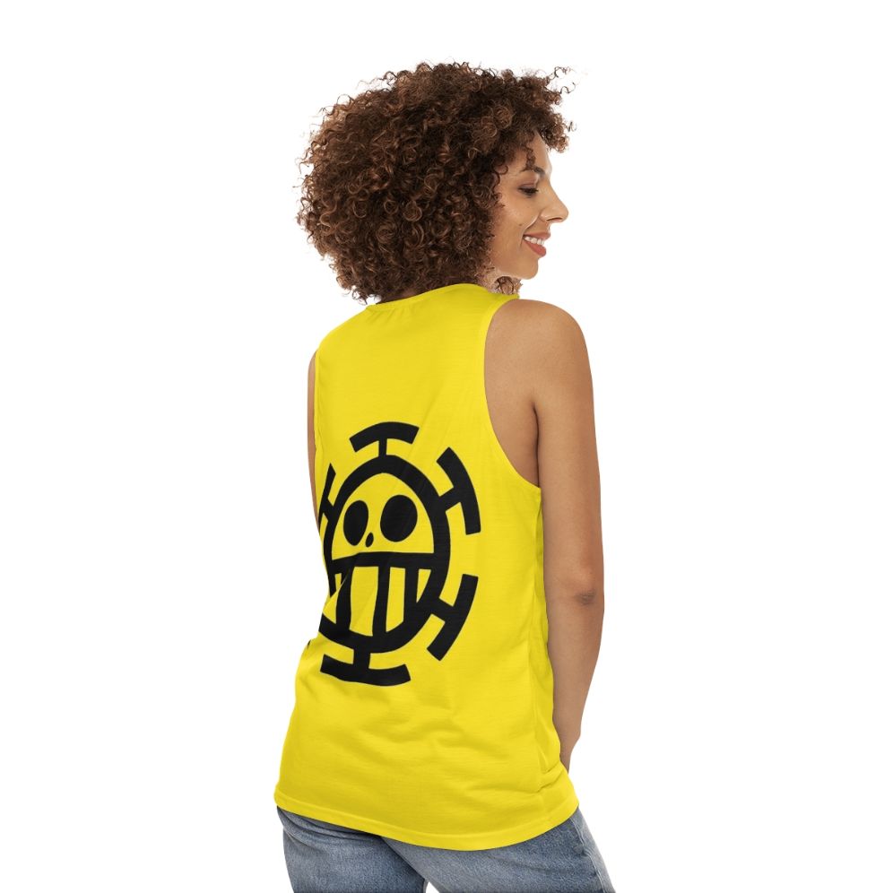 Trafalgar Law One Piece Anime Manga Cosplay Graphic Tank Top - women back