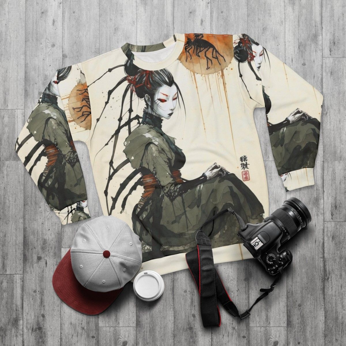 Arachne The Banished Weaver Greek Mythology Sweatshirt - flat lay