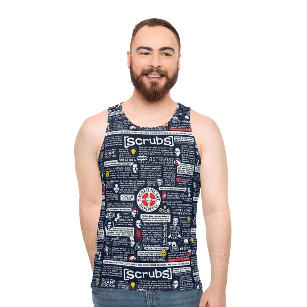 Unisex Scrubs TV Show Tank Top - men