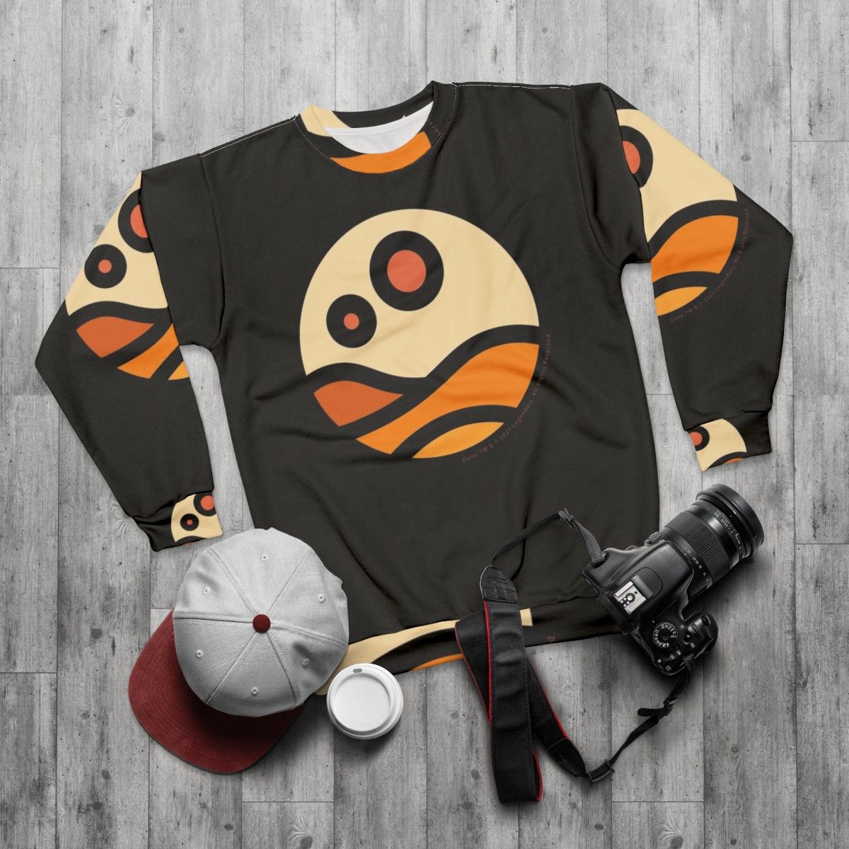 Dune Arrakis Desert Sci-Fi Sweatshirt - flat lay