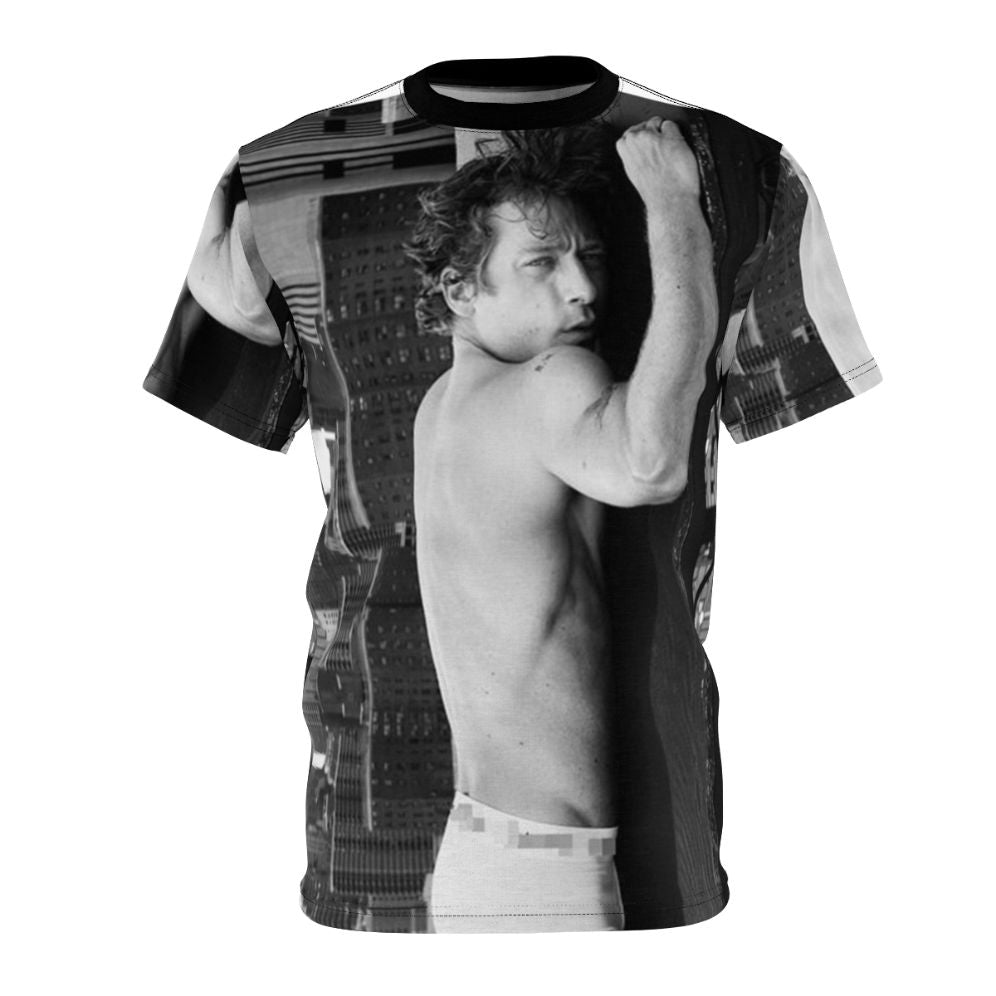 Vintage-style t-shirt featuring a portrait of Jeremy Allen White, star of The Bear and Shameless