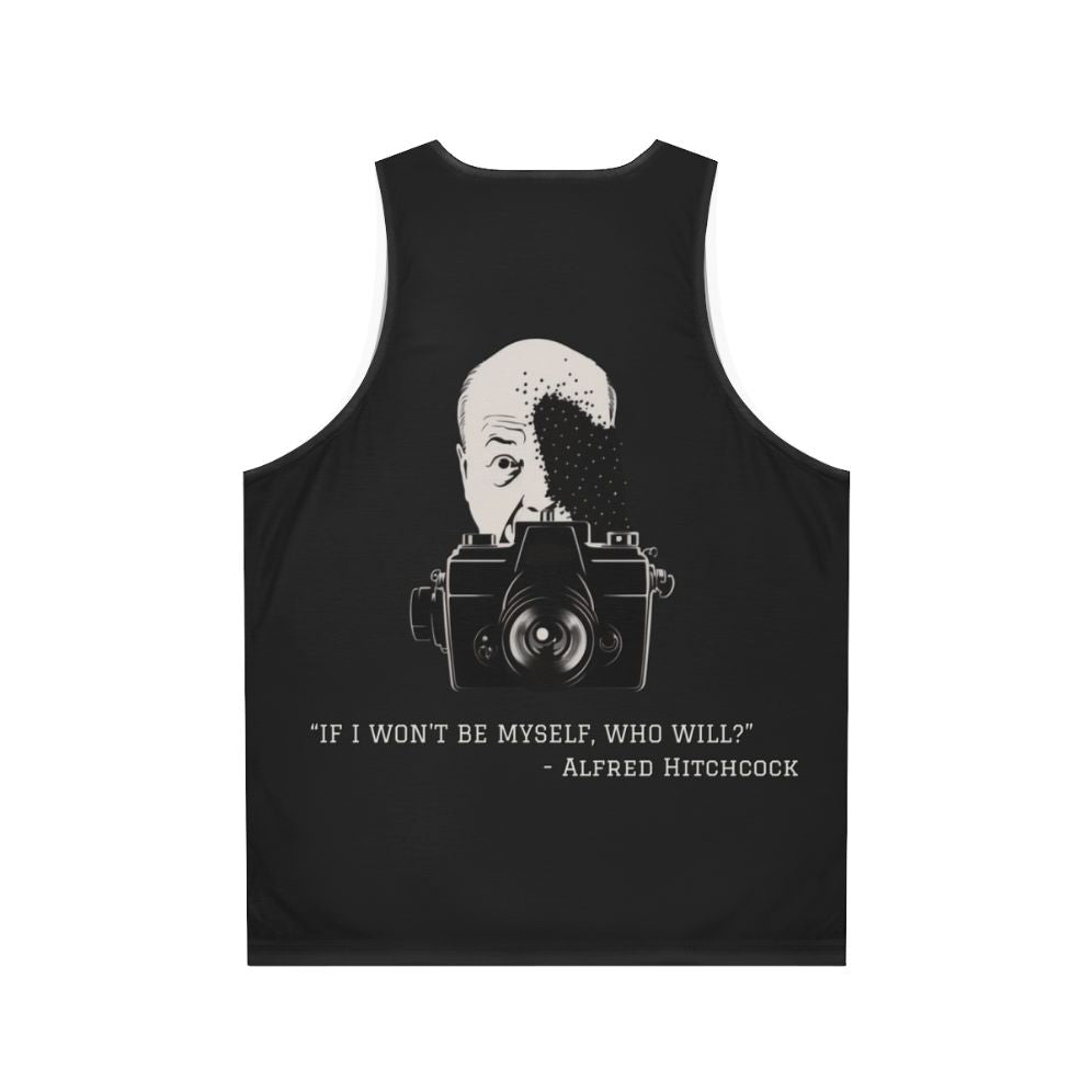 Classic Alfred Hitchcock Quote Unisex Tank Top - Back