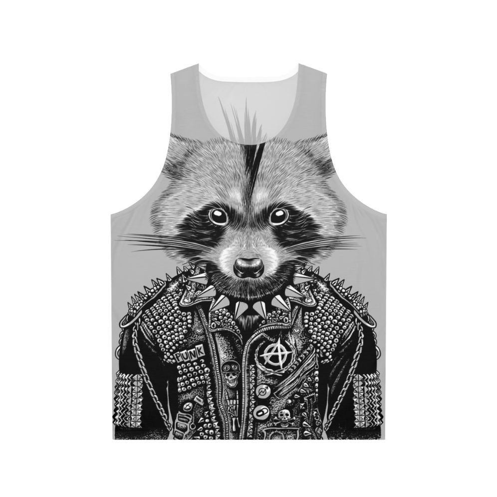 Punk Raccoon Graphic Tank Top