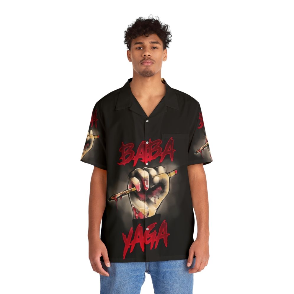 Baba Yaga Hawaiian Shirt with John Wick Inspired Design - People Front