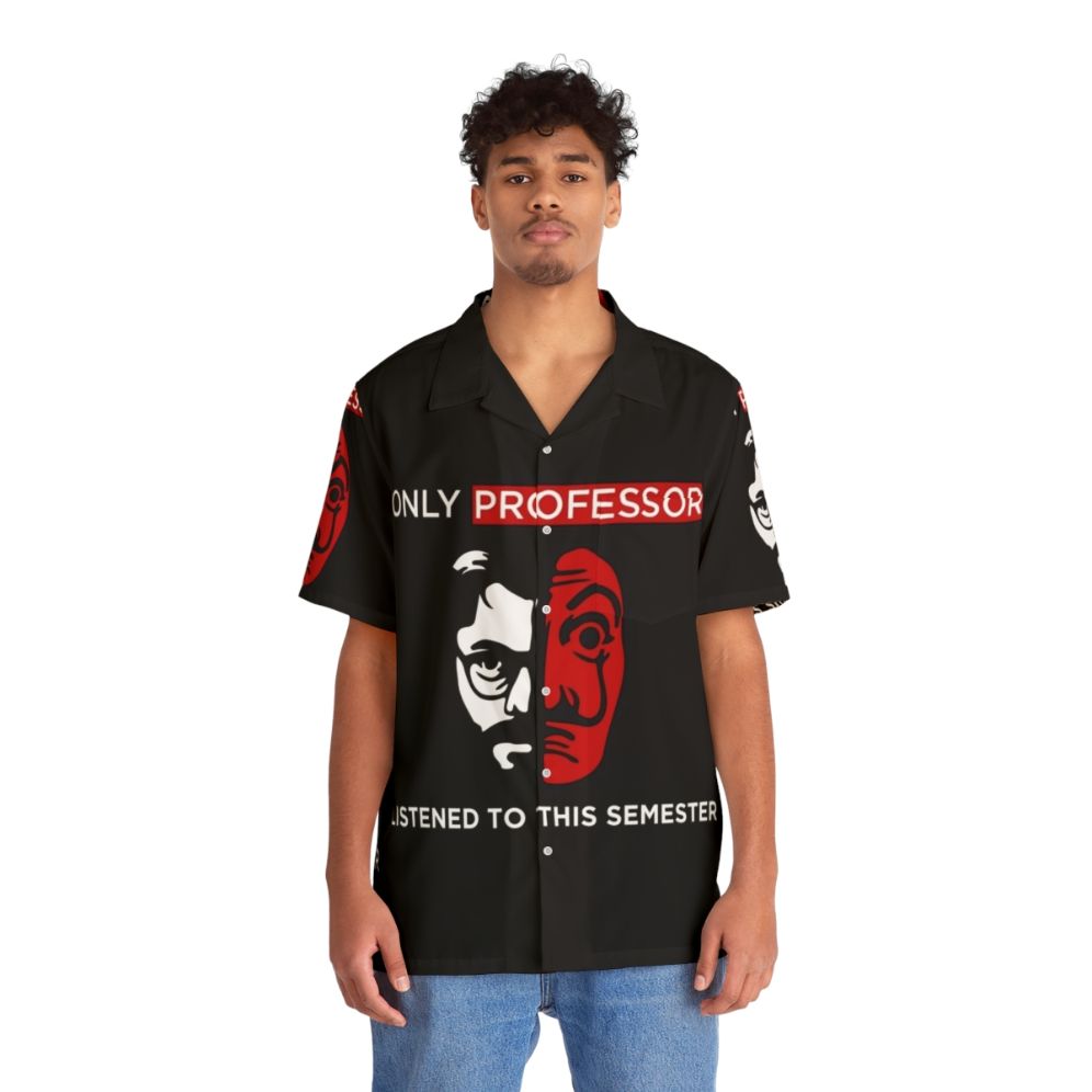 Money Heist 'El Profesor' Hawaiian Shirt - People Front