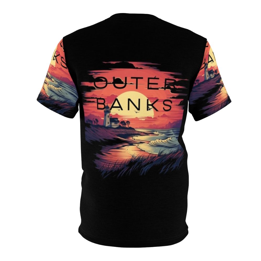 Outer Banks inspired all-over-print t-shirt featuring the Pogues crew - Back