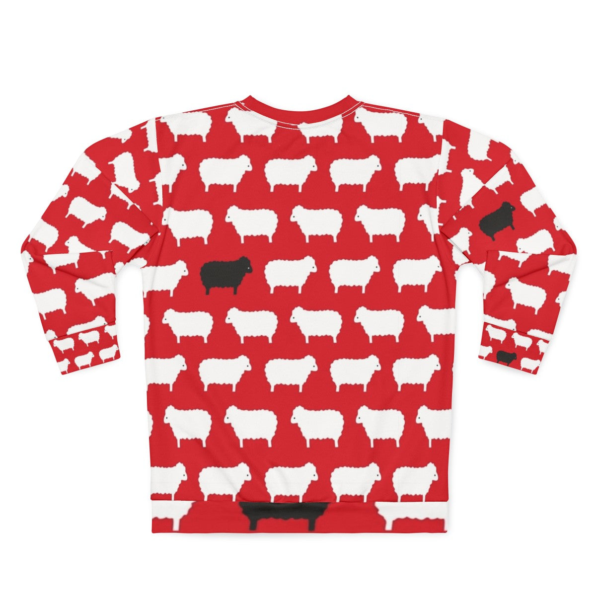 Black Sheep Pattern Sweatshirt - Back