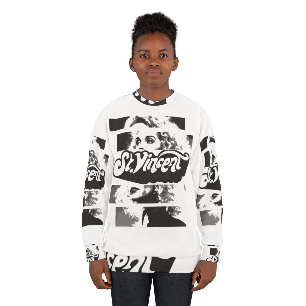 St Vincent Sweatshirt Featuring Annie Clark's Indie Pop Music Style - women