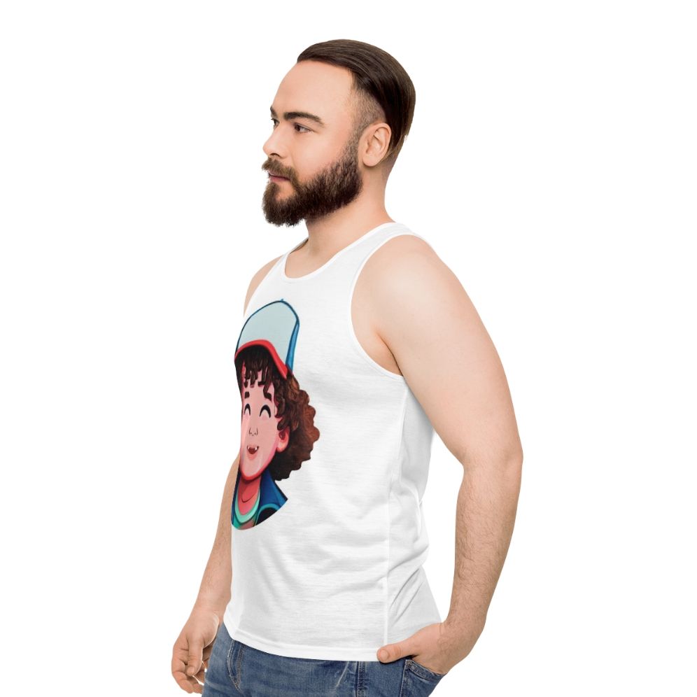 Stranger Things Season 4 Dustin Unisex Tank Top - men side