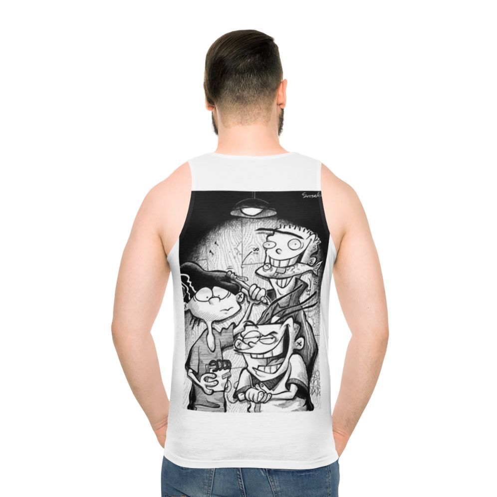 Ed Edd and Eddy Cartoon Network Anime Unisex Tank Top - men back