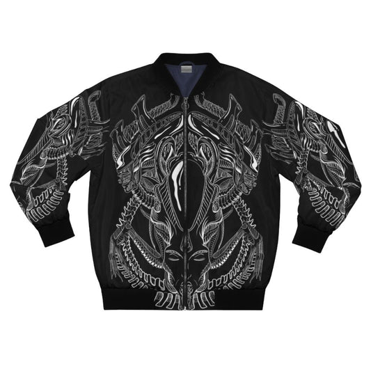 Xenomorph Alien HR Giger Retro Grappler Bomber Jacket