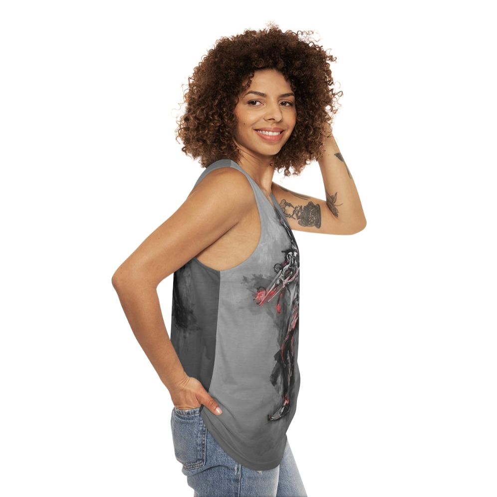 Warframe Ash Tenno Unisex Tank Top - women side