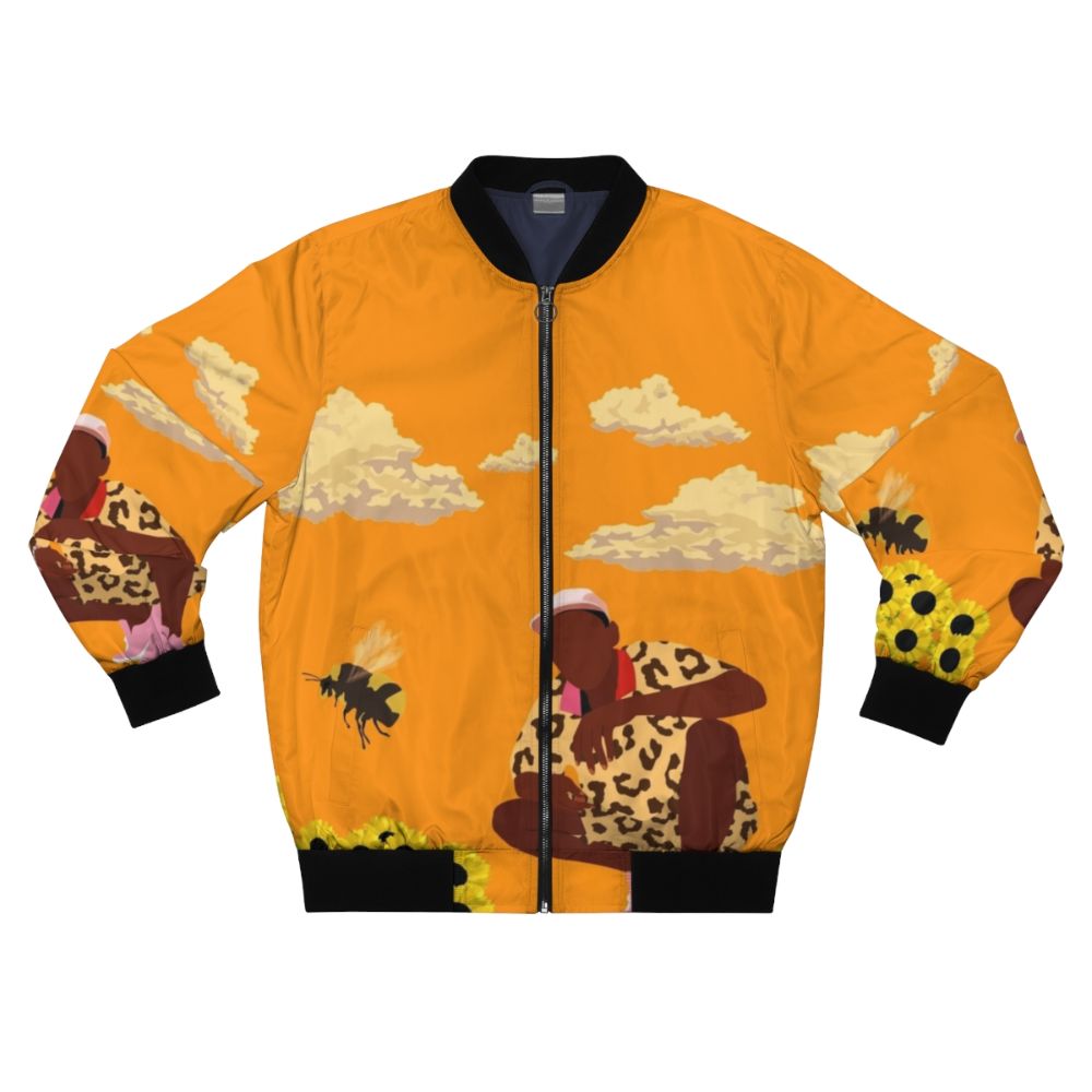 Tyler, The Creator Flower Boy Bomber Jacket featuring graphic and typography design