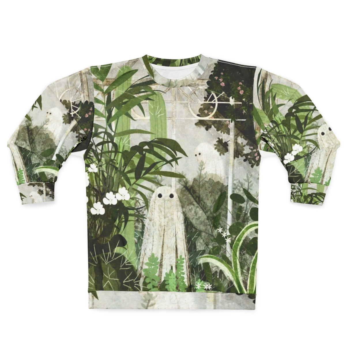 Haunted greenhouse ghost vintage floral sweatshirt