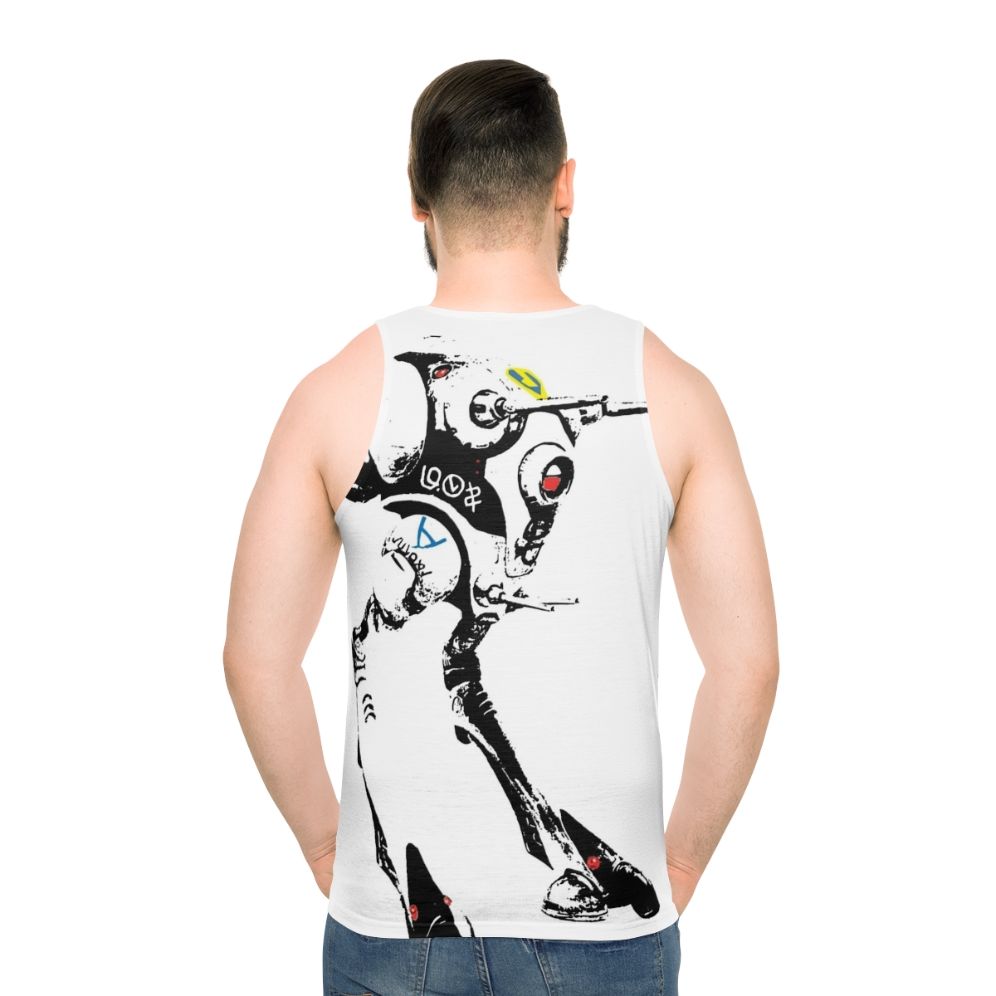 Zentraedi Battle Pod Unisex Tank Top - men back