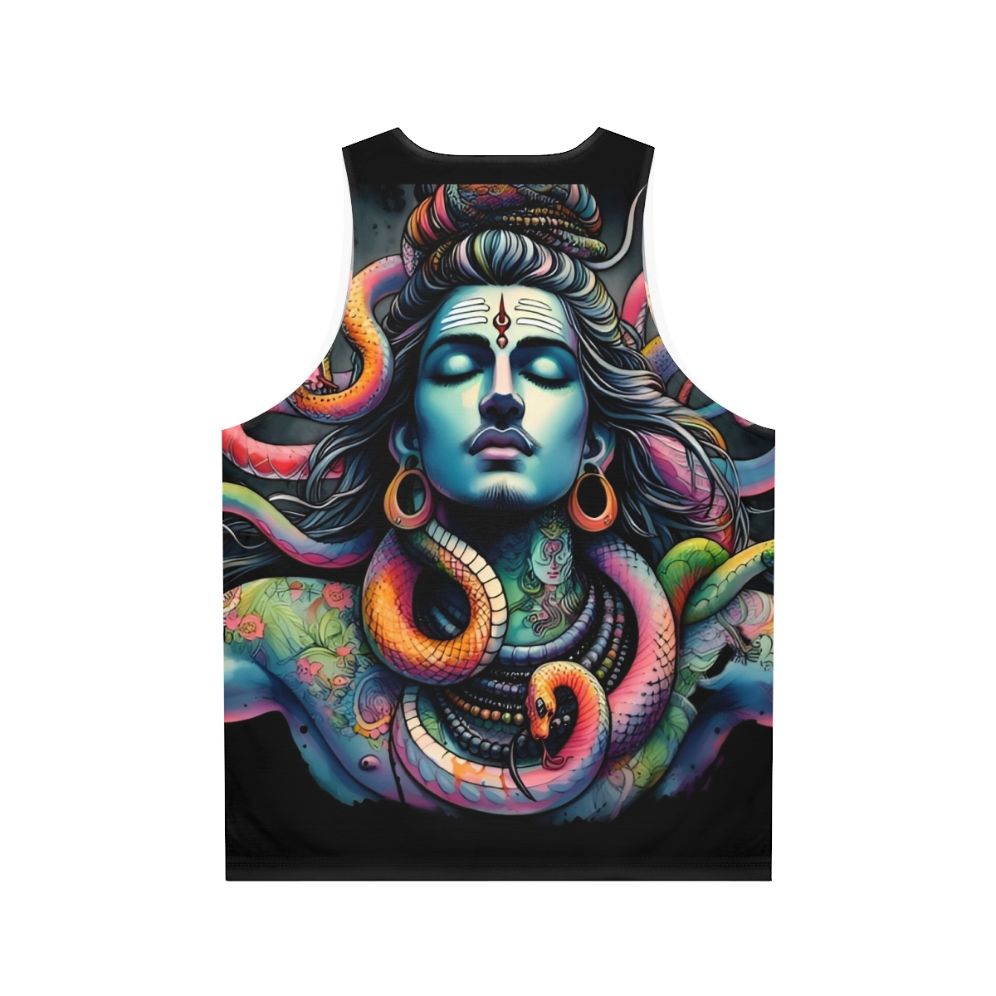 Lord Shiva Unisex Tank Top - Back