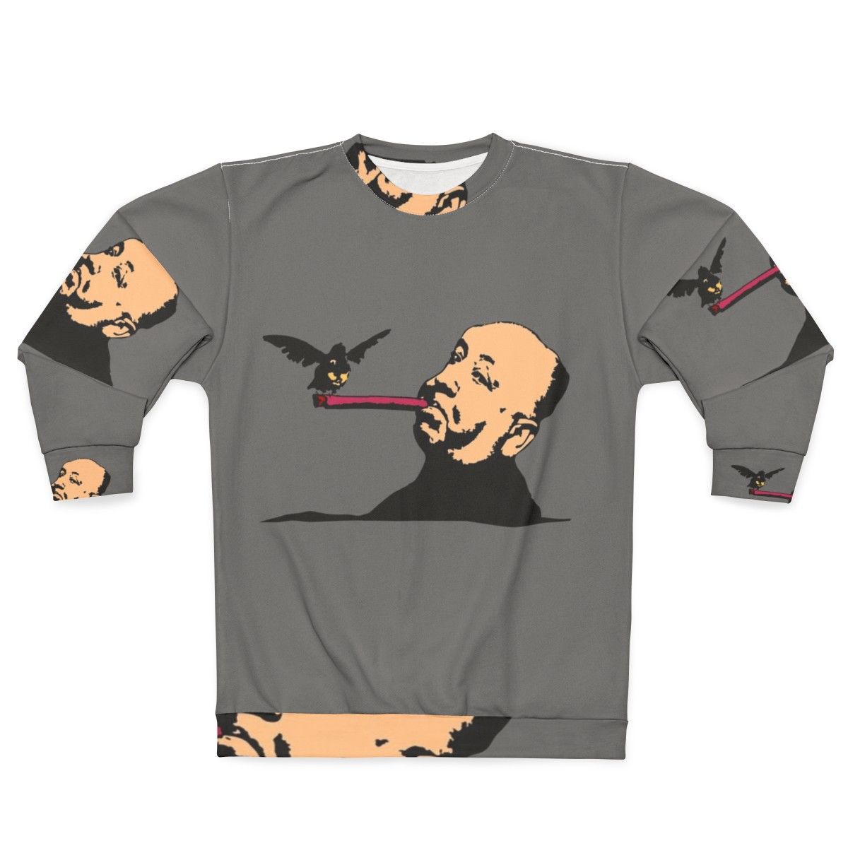 Alfred Hitchcock Sweatshirt with Film Motifs