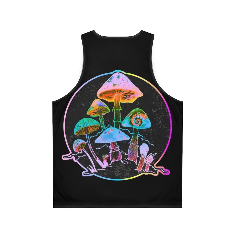 Psychedelic mushroom-inspired unisex tank top - Back