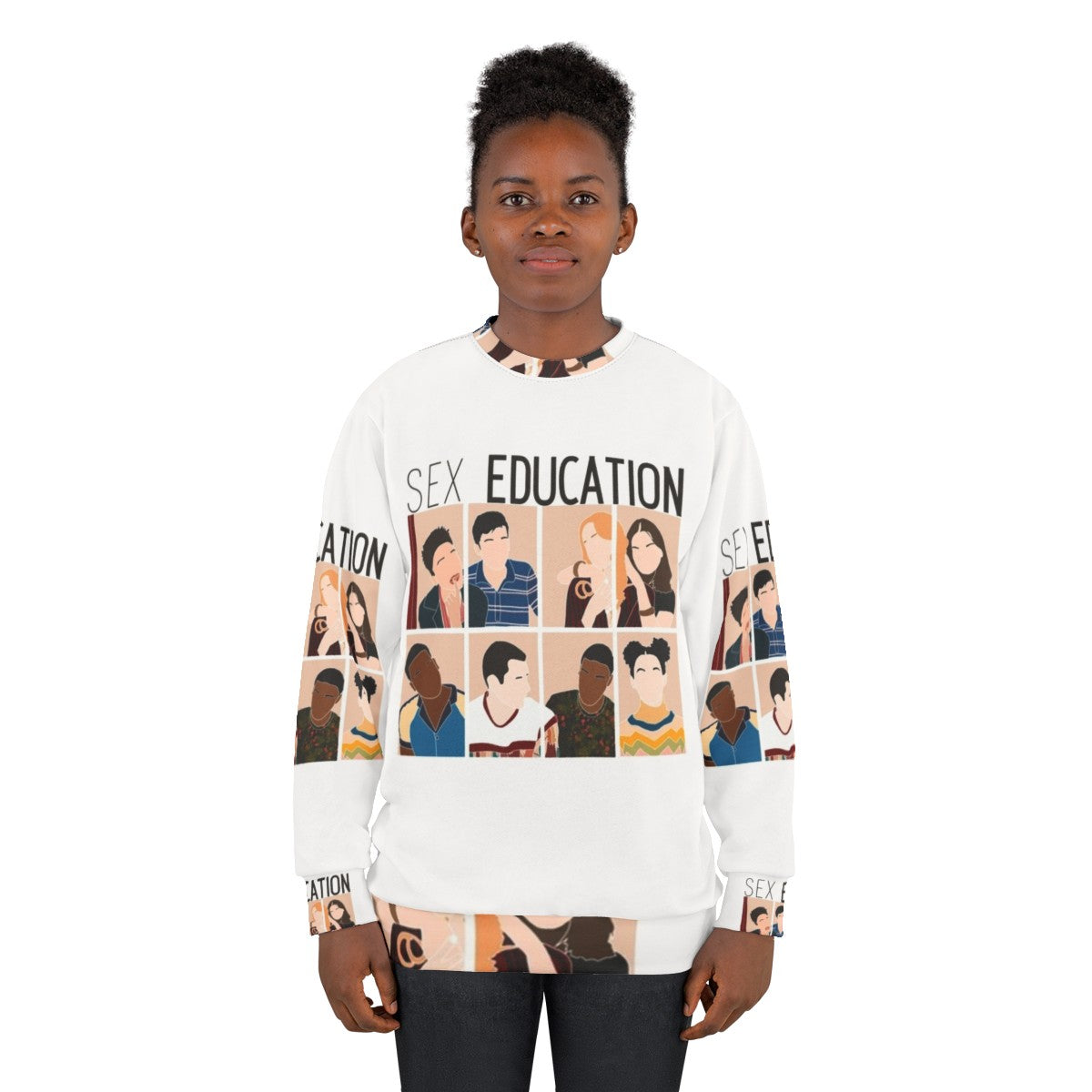 Sex Education Cast Sweatshirt featuring Maeve Wiley and Otis Milburn - women