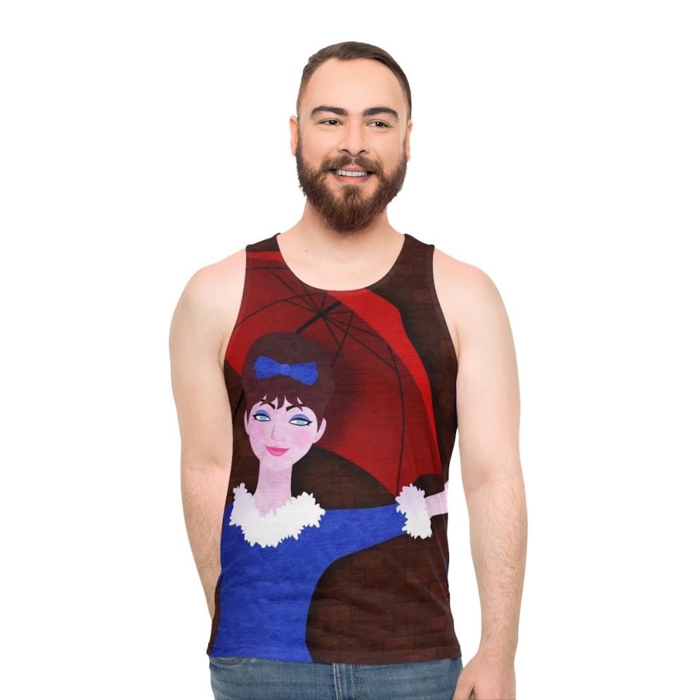 Unisex French cinema inspired tank top with "Une Femme Est Une Femme" design - men