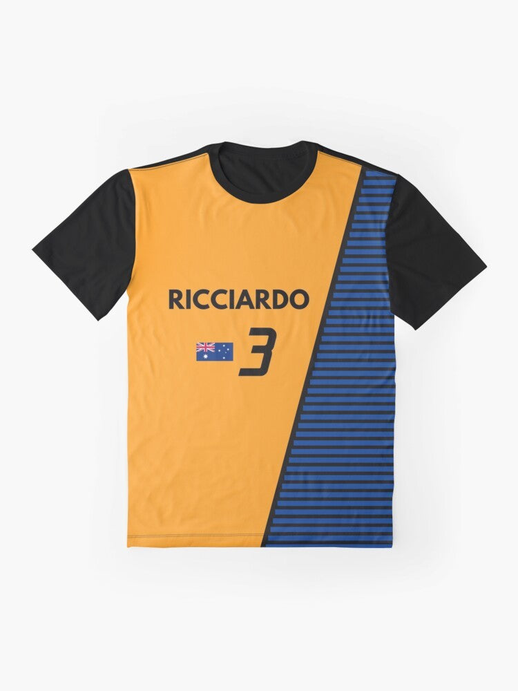 F1 2021 - #3 Daniel Ricciardo Graphic T-Shirt - Flat lay