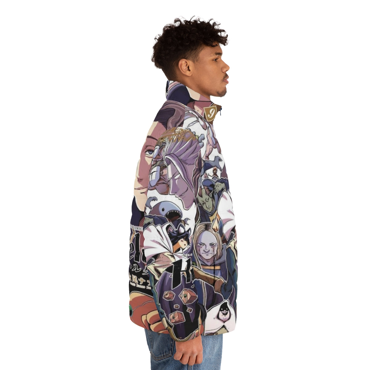 Helck Puffer Jacket - Anime Inspired Warm and Cozy Outerwear - men side right