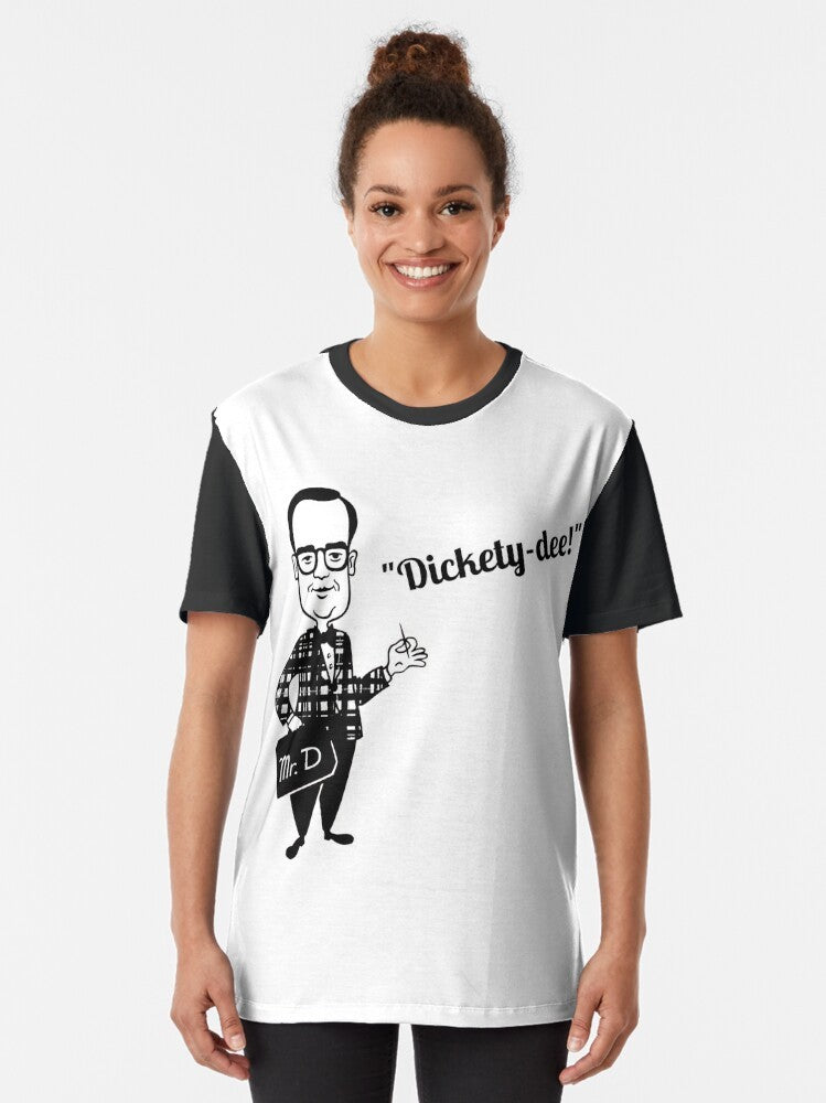 Vintage Mr. Delicious Dickety-Dee graphic t-shirt with retro fast food design - Women