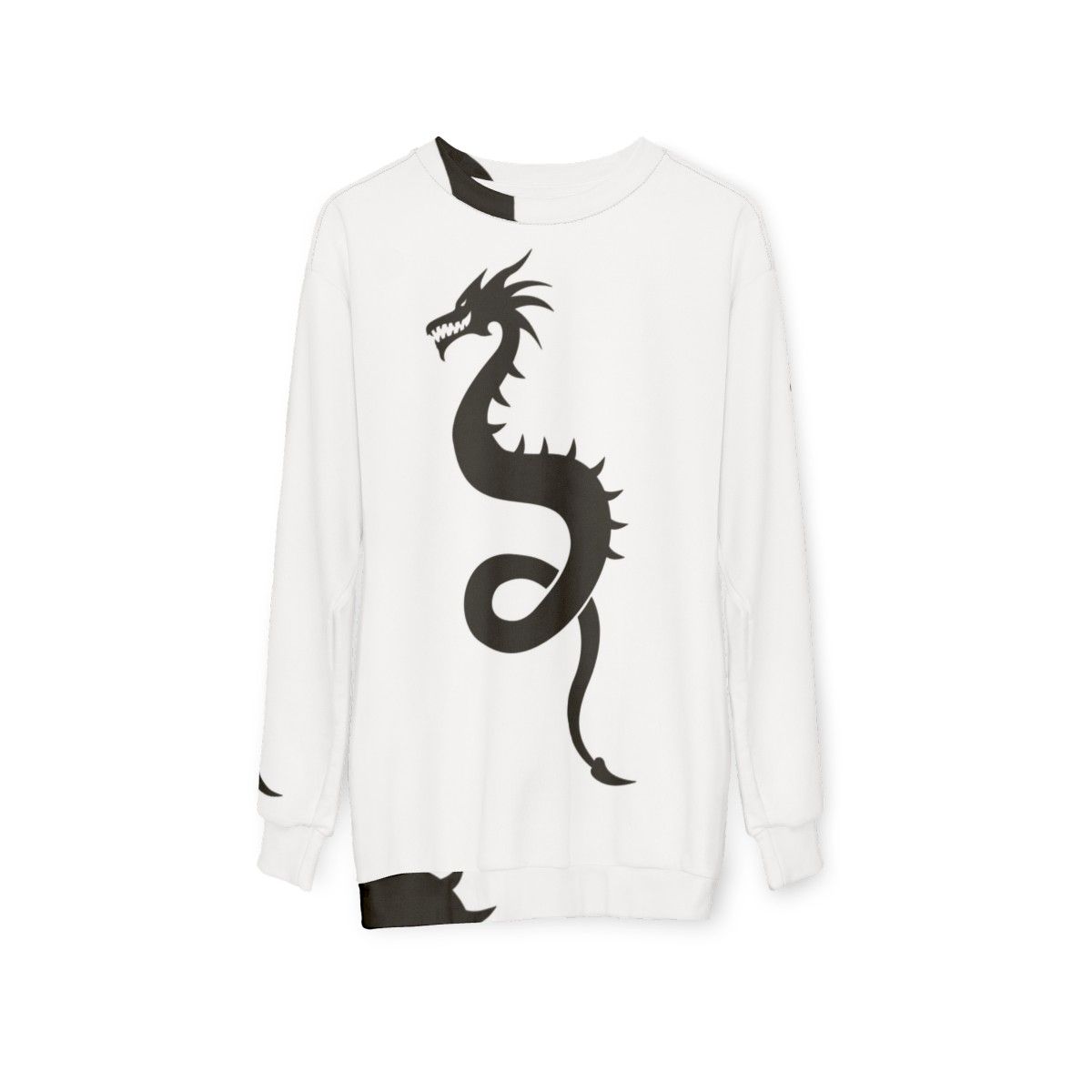 Legendary animals dragon silhouette cool sweatshirt - hanging