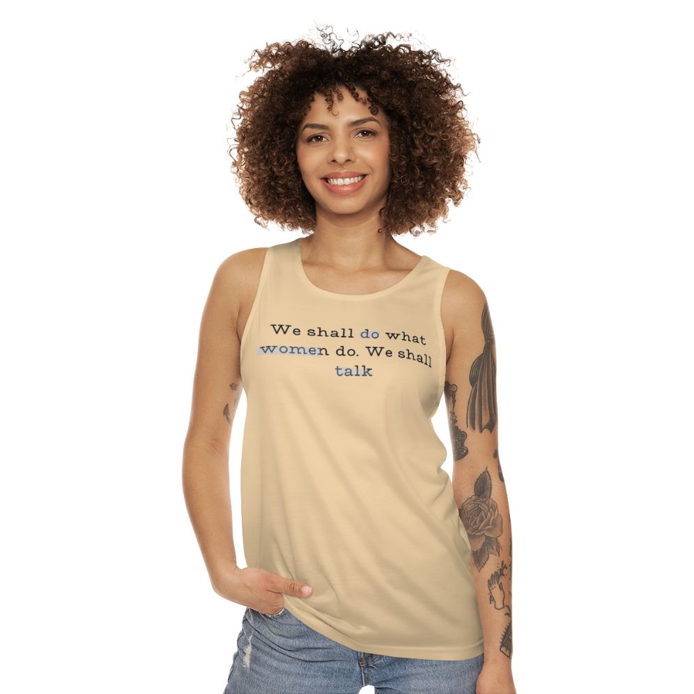 Violet Bridgerton Unisex Tank Top with Bridgerton Quotes - women