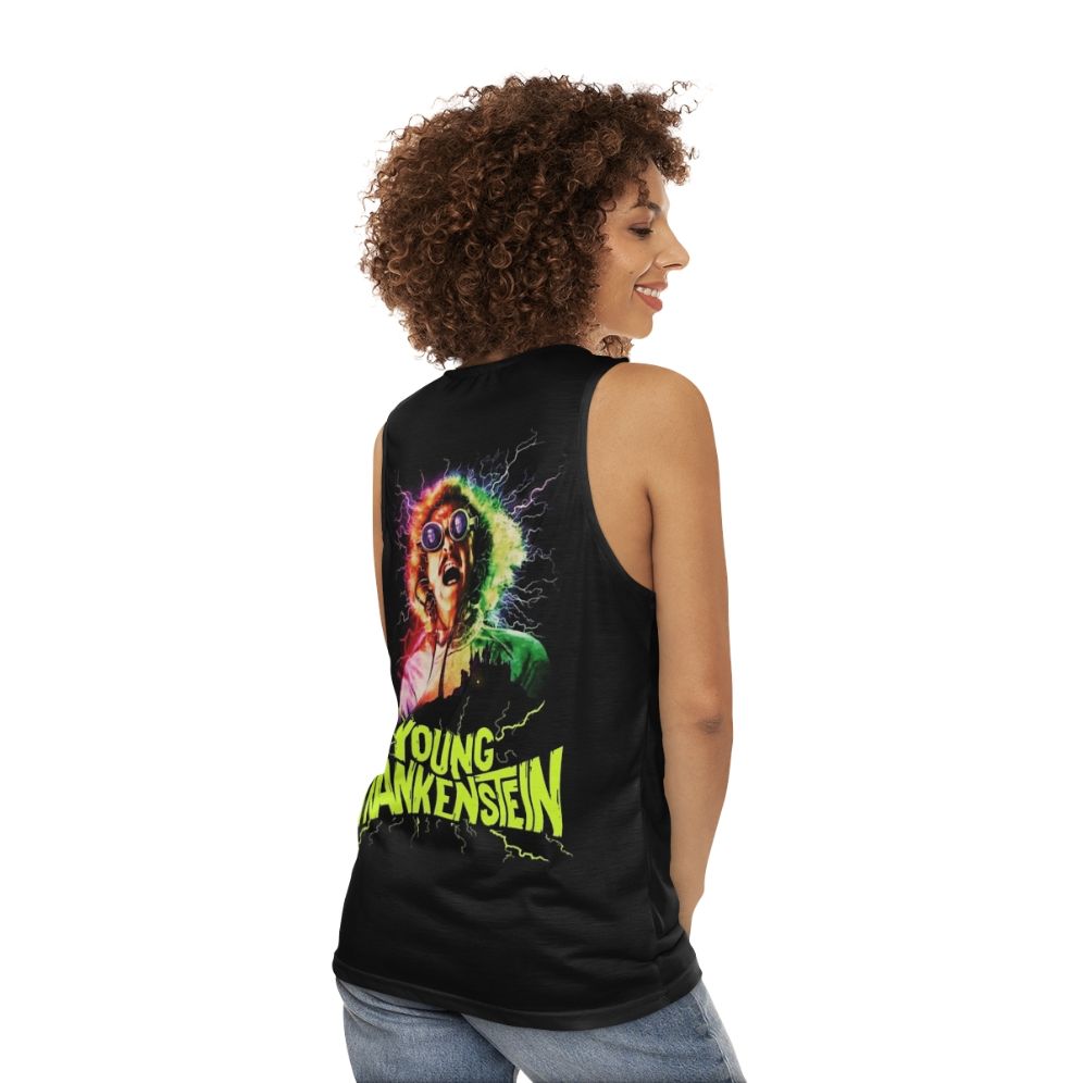 Young Frankenstein unisex tank top featuring Gene Wilder - women back