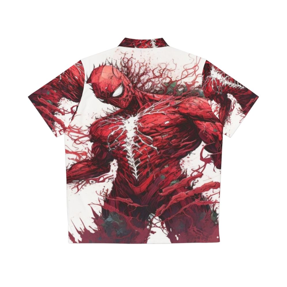 Carnage Hawaiian Shirt featuring a tropical digital art print - Back