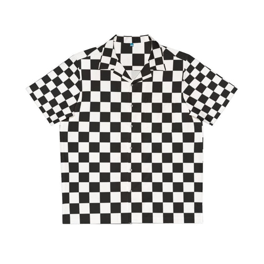 Checkerboard Hawaiian Shirt with Ska and Mod Influences