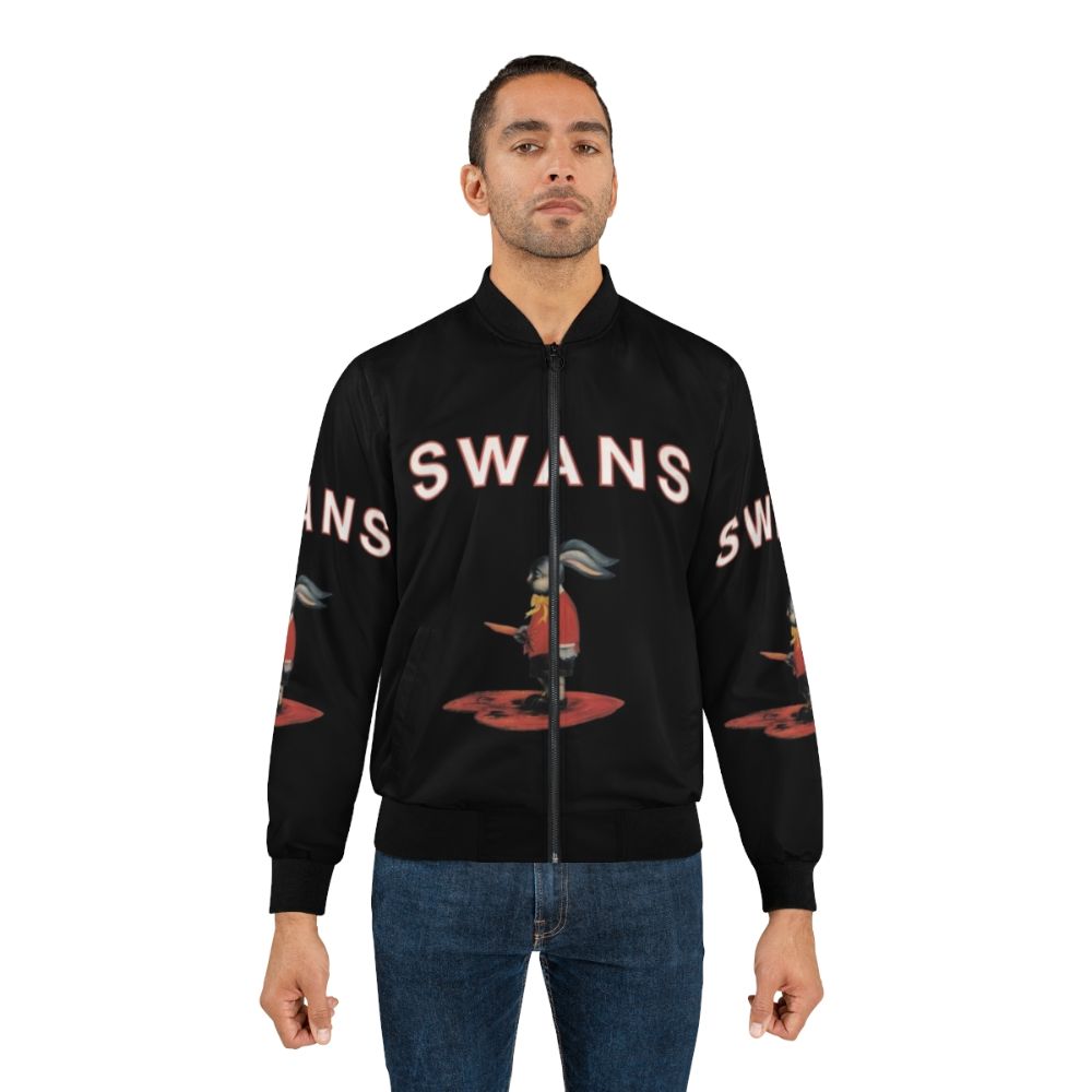 Swans post-punk bomber jacket with experimental and alternative design - Lifestyle