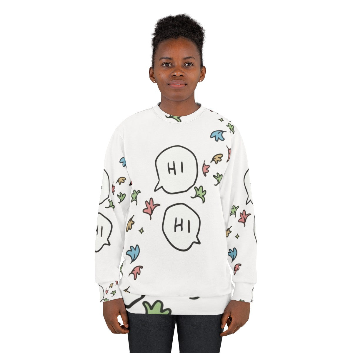 Hi Heartstopper Sweatshirt Featuring the Main Characters Nick Nelson and Charlie Spring - women