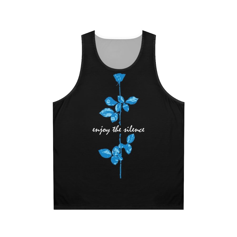 Enjoy The Silence Blue Unisex Tank Top