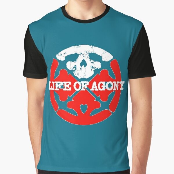 Life Of Agony red logo graphic t-shirt