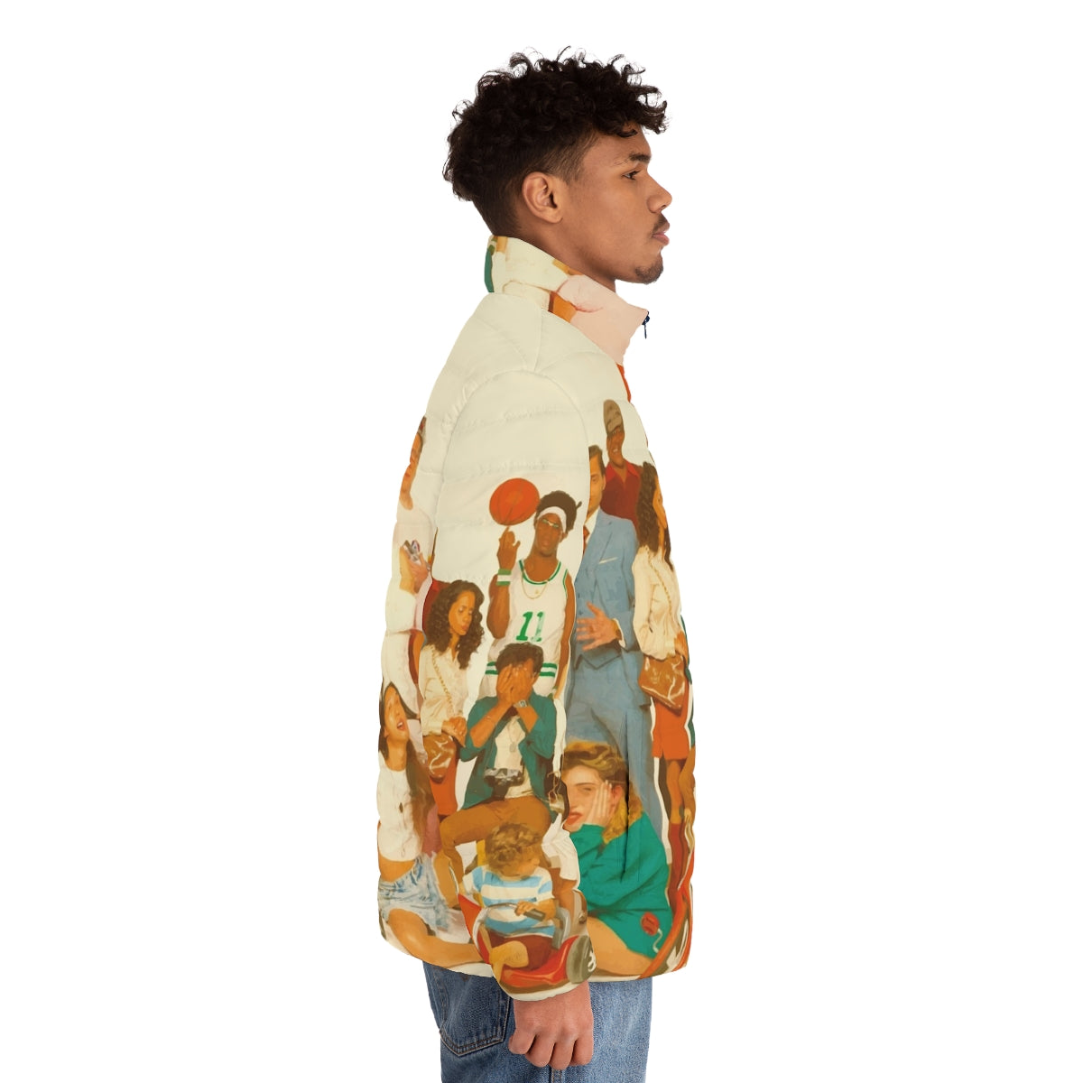 Glass Animals "How To Be A Human Being" Puffer Jacket - men side right