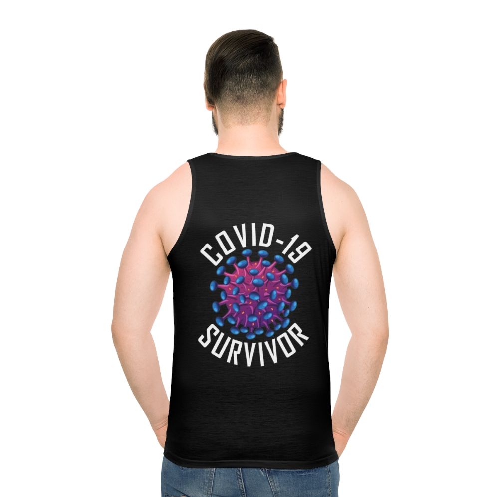 Unisex Covid 19 Survivor Tank Top - men back