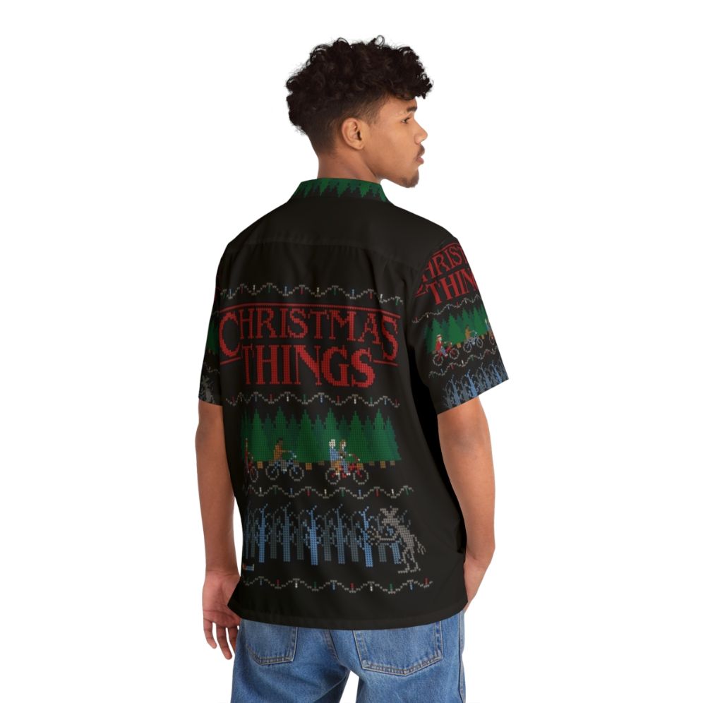 Christmas Things Hawaiian Shirt with Stranger Things Inspired Design - People Back