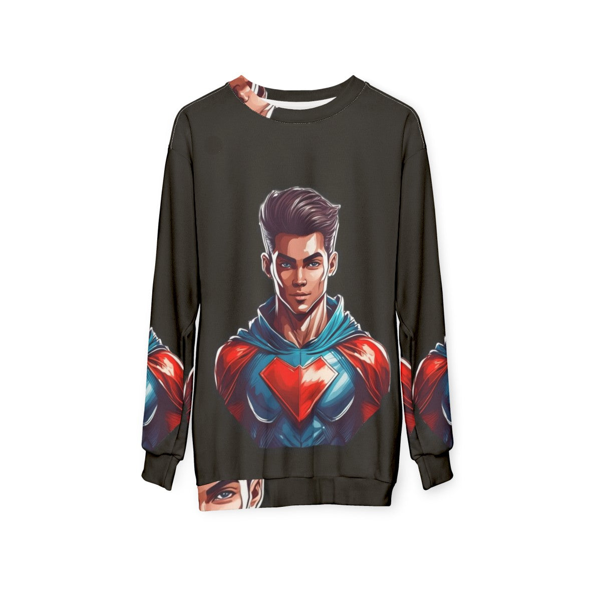 Heroic Superhero Sweatshirt - hanging